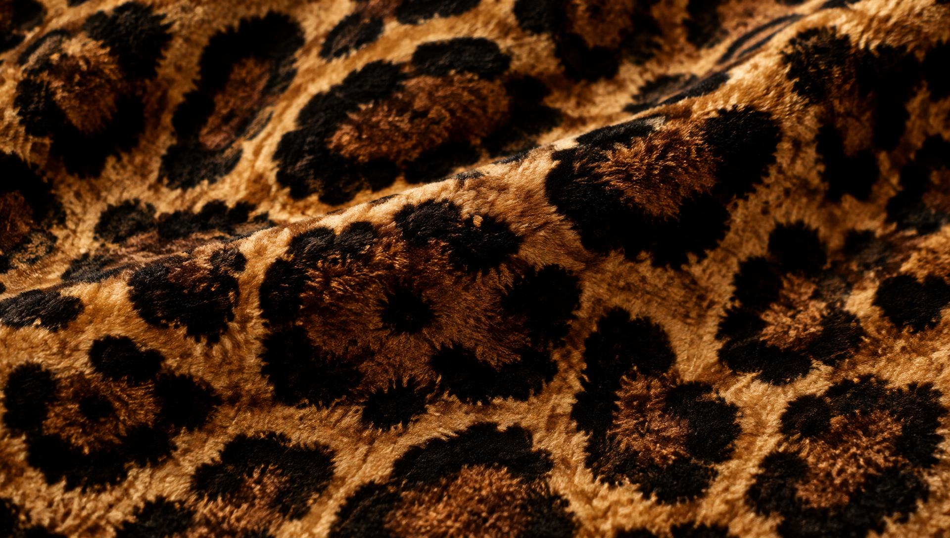 Detail · Leopard velvet, hand-cut pile